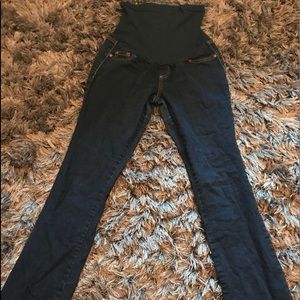 Maternity jeans dark wash denim